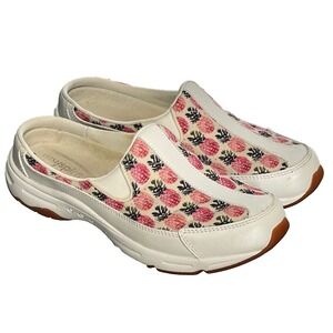 Easy Spirit Explore24 Pineapple Slip On Women's Size 7M White Leather Rare